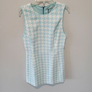 Alice + Olivia Clyde Houndstooth Sheath Dress